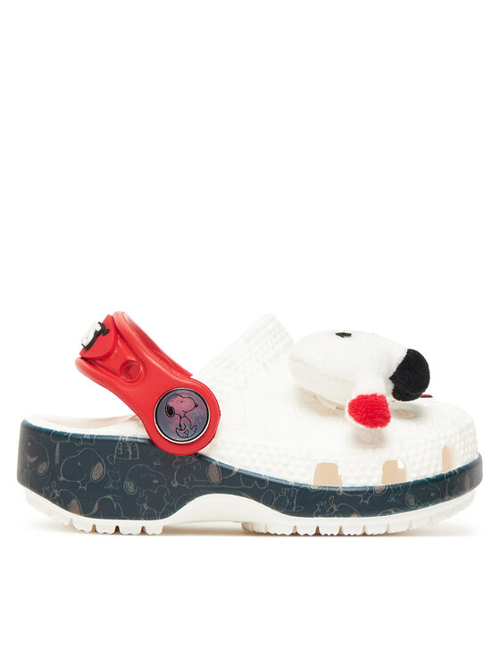 Crocs Crocs Klapki Classic Peanuts 211126 Biały