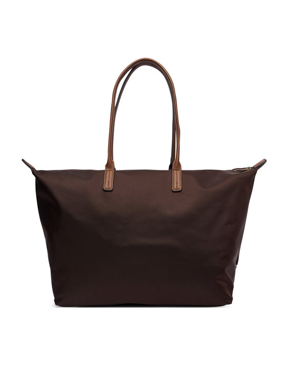 Tommy Hilfiger Tommy Hilfiger Borsetta Popette Maxi Tote AW0AW17996 Marrone