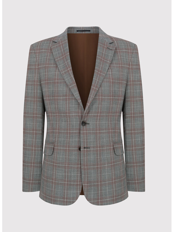 Pako Lorente Pako Lorente Marynarka P23WF-3X-021 Szary Slim Fit
