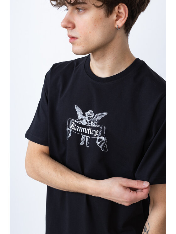 Kamuflage Kamuflage T-Shirt Hellfire Czarny Oversize