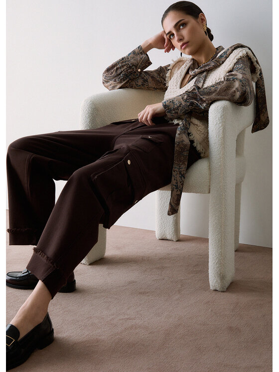 Liu Jo Liu Jo Pantaloni cargo CF6227T1819X0807 Marrone Regular Fit