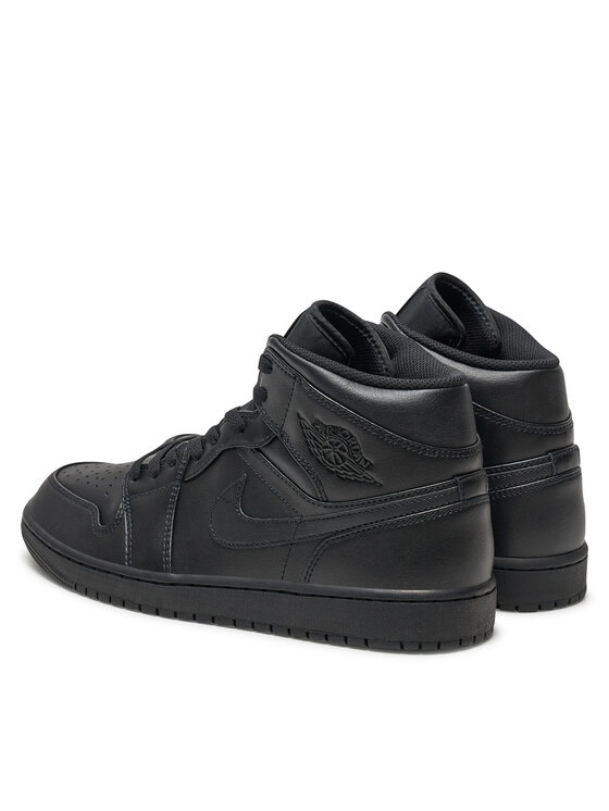 Nike Sneakersy Air Jordan 1 Mid 554724 093 Czarny | Modivo.pl