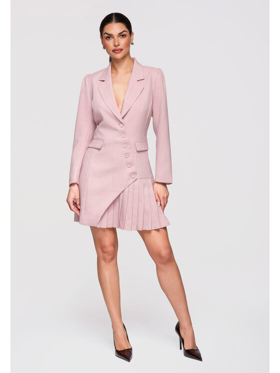 Ombre Ombre Sukienka wieczorowa LA-OM-DLR302 Różowy Slim Fit