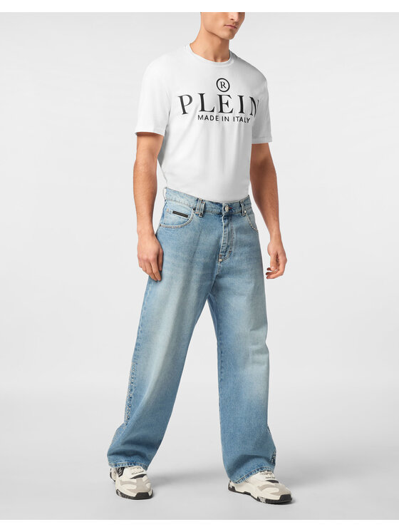PHILIPP PLEIN PHILIPP PLEIN Jeansy 23627 Niebieski jasny Loose Fit