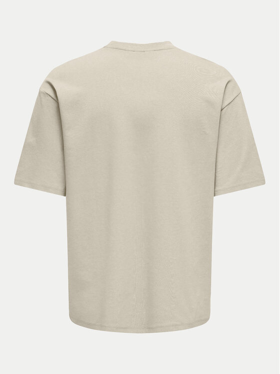Only & Sons Only & Sons T-shirt Caspian 22031940 Bež Authentic Fit