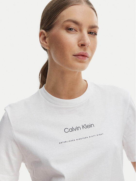 Calvin Klein Jeans Calvin Klein Jeans Tricou Classic LV047C811G Alb Regular Fit