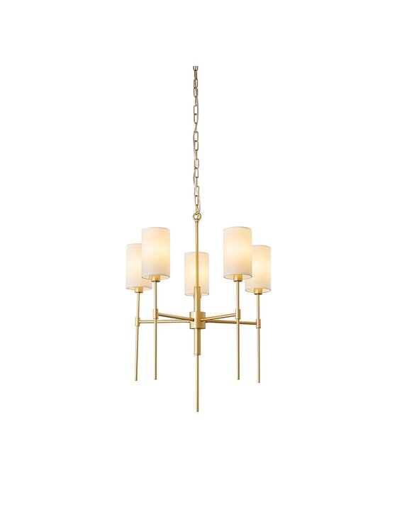 MIAhome MIAhome Lampa wisząca DARLING żyrandol złota 60 cm Złoty