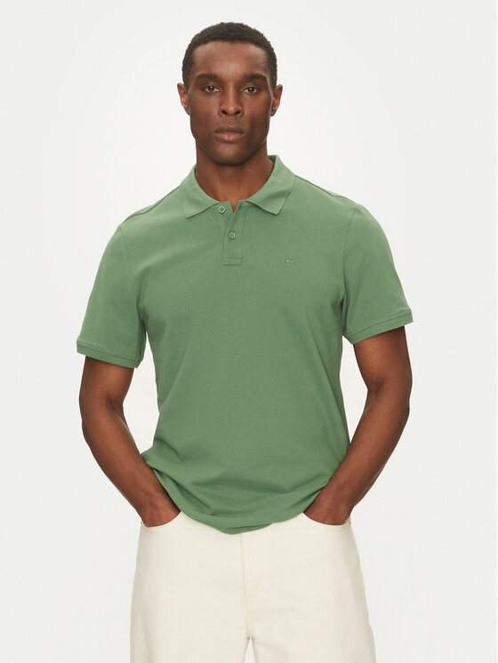 Mustang Mustang Poloshirt Palco 1016293 Grün Regular Fit