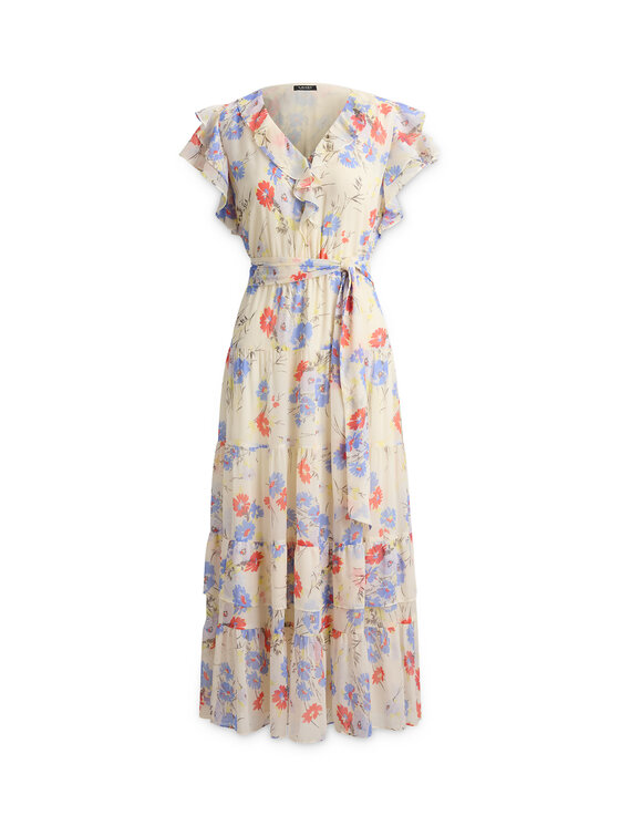 LAUREN RALPH LAUREN LAUREN RALPH LAUREN Poletna obleka 200P08686001 Bela Regular Fit