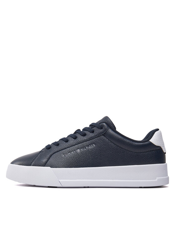 Tommy Hilfiger Tommy Hilfiger Sneakers Th Court Better Lth Tumbled FM0FM04972 Blu scuro