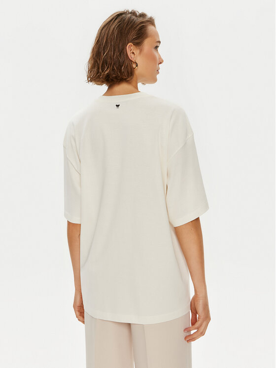 Weekend Max Mara T-Shirt Xanadu 2425946041600 Écru Oversize