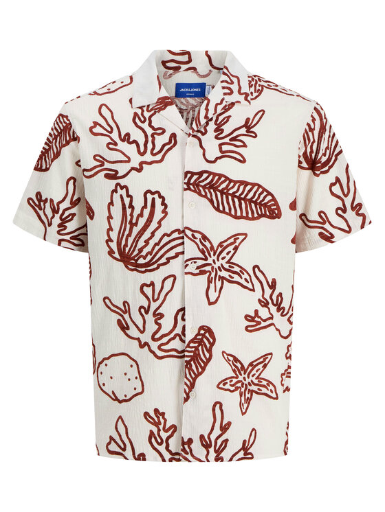 Jack & Jones Junior Jack & Jones Junior Cămașă Luke 12277298 Écru Relaxed Fit