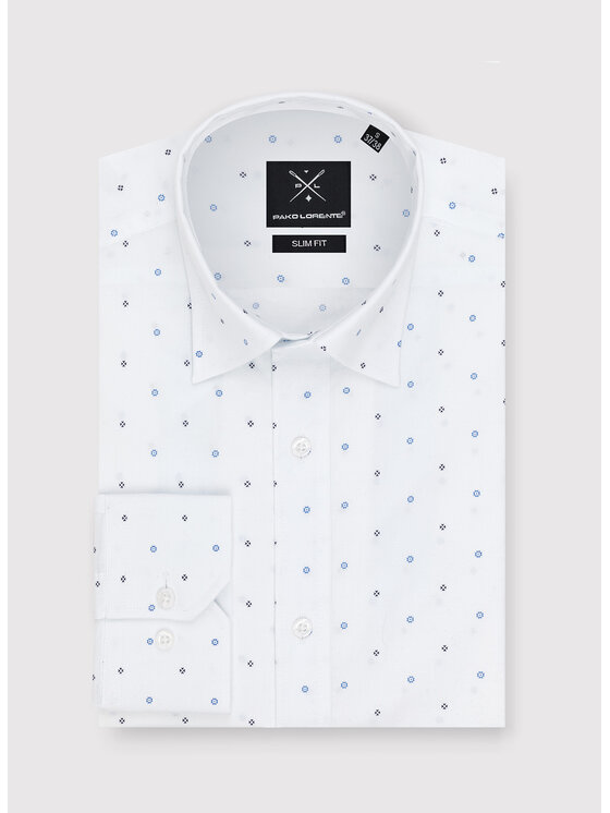 Pako Lorente Pako Lorente Koszula P23WF-1X-024 Biały Slim Fit