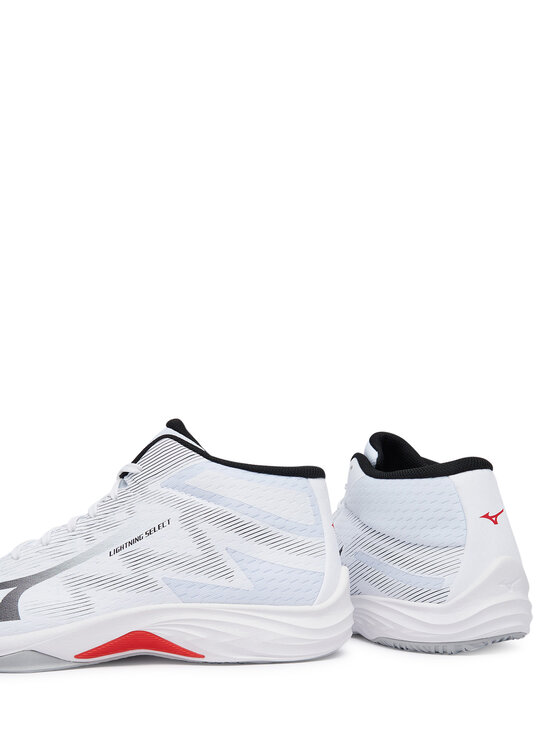 Mizuno Mizuno Čevlji za športe v zaprtih prostorih Lightning Select Mid V1GA2675 Bela