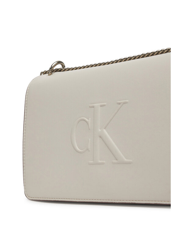 Calvin Klein Jeans Calvin Klein Jeans Geantă Sculpted Ew Flap25 Shoulder Bag LV04K3035G Alb