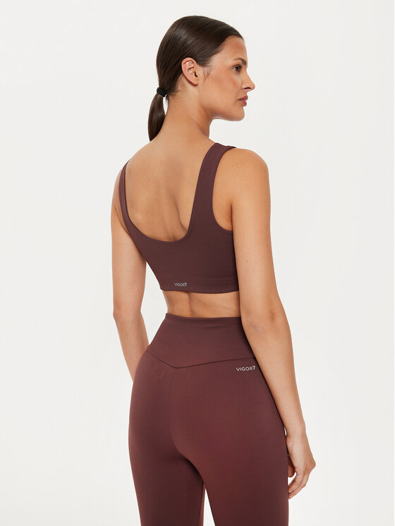 EA7 Emporio Armani EA7 Emporio Armani Sportovní podprsenka 6DTH58 TJKLZ 1755 Hnědá