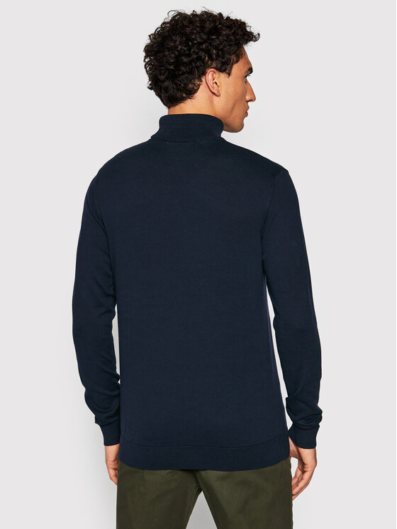 Selected Homme Selected Homme Bluză cu gât Berg 16074684 Bleumarin Regular Fit
