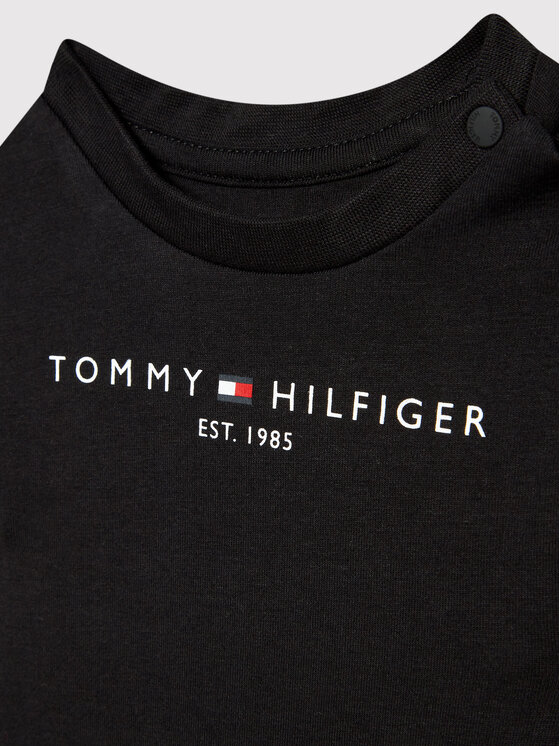 Tommy Hilfiger Tommy Hilfiger T-Shirt Baby Essential KN0KN01487 Czarny Regular Fit