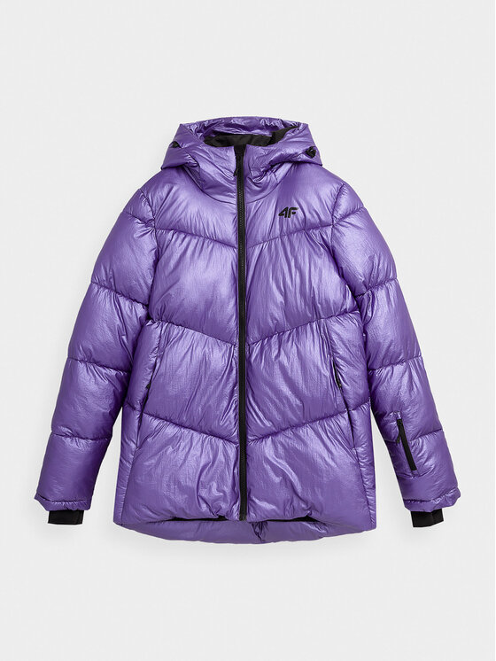 4F 4F Зимно яке 4FAW23TDJAF277 Виолетов Regular Fit
