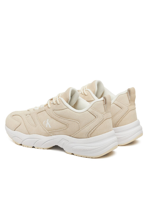 Calvin Klein Jeans Calvin Klein Jeans Superge Retro Tennis Low Mg Mix Media Wn YW0YW01639 Écru