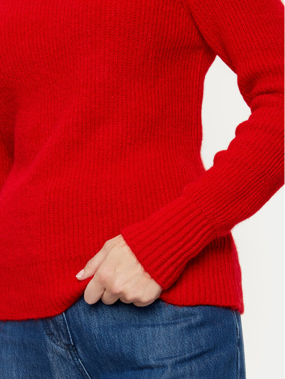 Morgan Morgan Sweter 242-MUNCH Czerwony Regular Fit