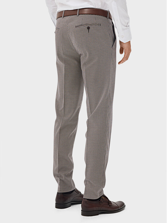 Evenemen Evenemen Spodnie garniturowe Campora Beżowy Slim Fit