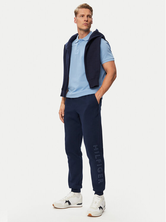 Tommy Hilfiger Tommy Hilfiger Teplákové kalhoty Performance MW0MW43445 Tmavomodrá Regular Fit