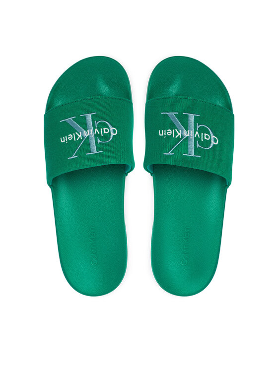 Calvin Klein Calvin Klein Чехли Ess Slide Cv YM0YM01393 Зелен