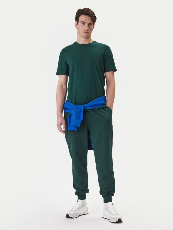 Tommy Hilfiger Tommy Hilfiger Sportinės kelnės Essential MW0MW37236 Žalia Regular Fit