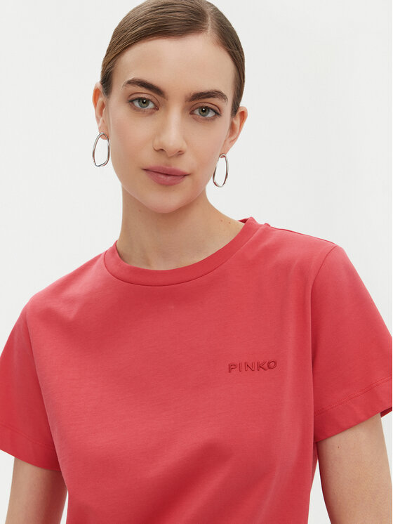 PINKO PINKO T-särk 101752 A2HN Punane Regular Fit
