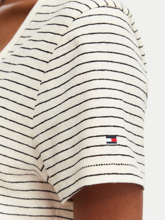 Tommy Hilfiger Tommy Hilfiger Póló WW0WW48704 Fehér Regular Fit