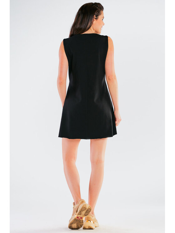Infinite You Infinite You Sukienka letnia M245 Czarny Basic Fit