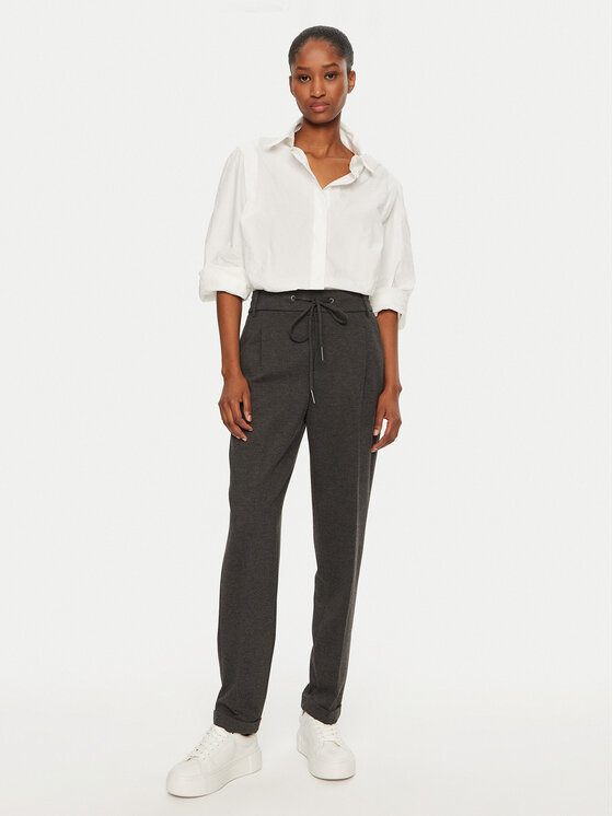 United Colors Of Benetton United Colors Of Benetton Pantaloni din material 4DI4DF00J Gri Regular Fit
