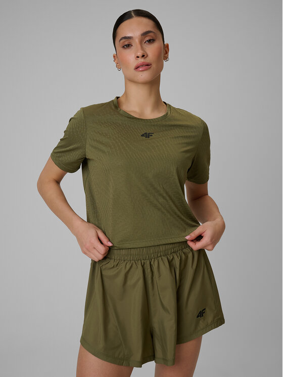 4F 4F T-Shirt SOLAR PUNK Khaki Slim Fit