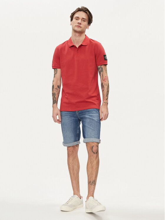 Calvin Klein Jeans Calvin Klein Jeans Pantaloni scurți de blugi J30J324874 Albastru Slim Fit