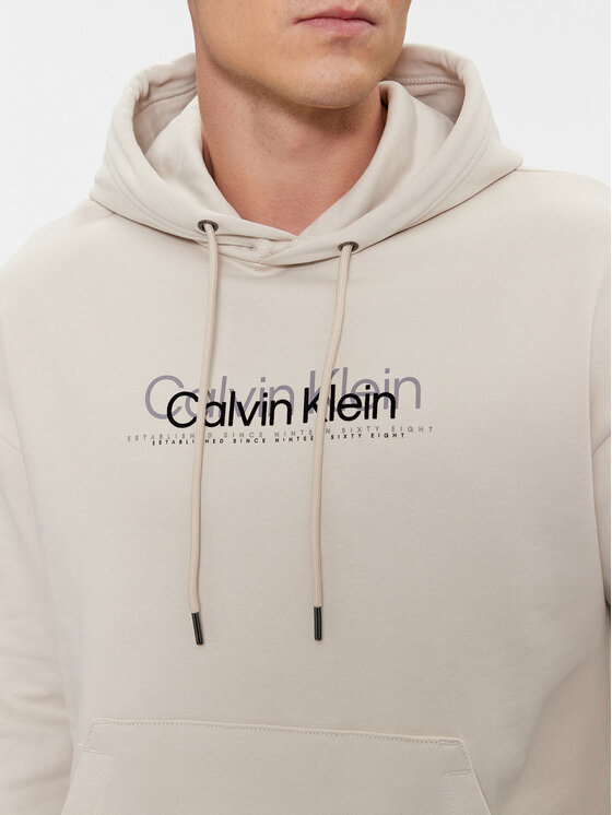 Calvin Klein Calvin Klein Bluza K10K111815 Beżowy Regular Fit