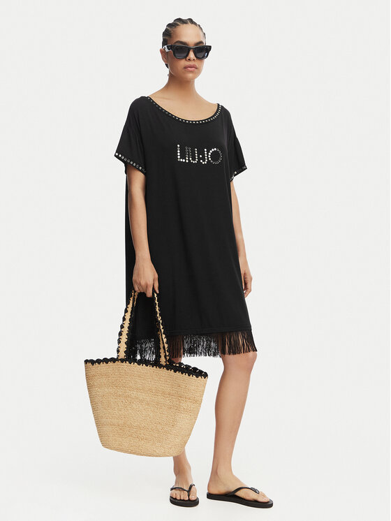 Liu Jo Beachwear Liu Jo Beachwear Ежедневна рокля VA6031 JS360 Черен Regular Fit