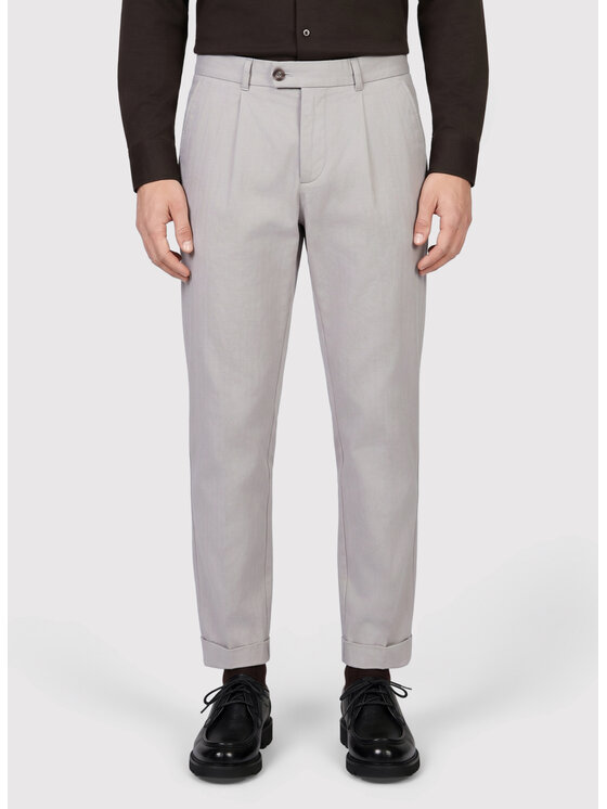 Pako Lorente Pako Lorente Spodnie materiałowe P26WF-WX-011 Szary Straight Fit