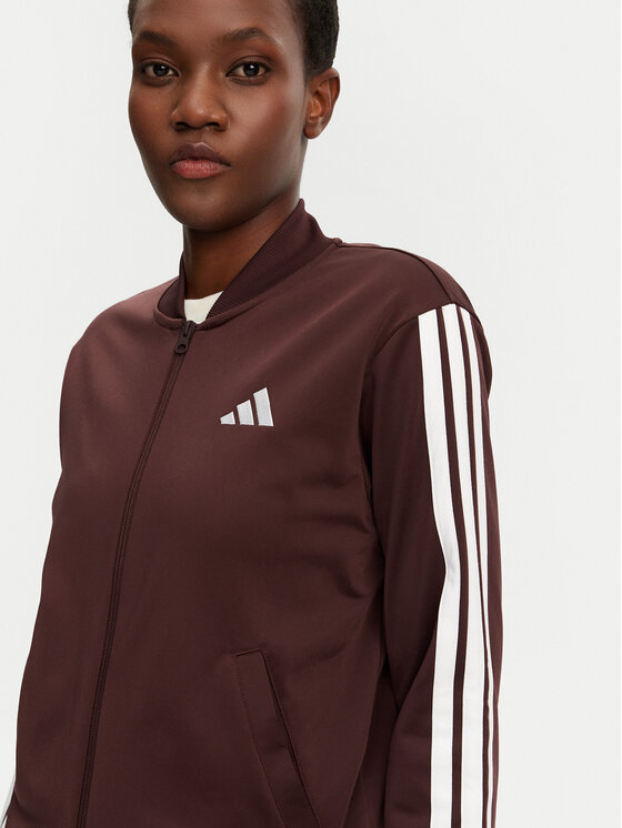adidas adidas Trenirka Essentials 3-Stripes JD2683 Rjava Regular Fit