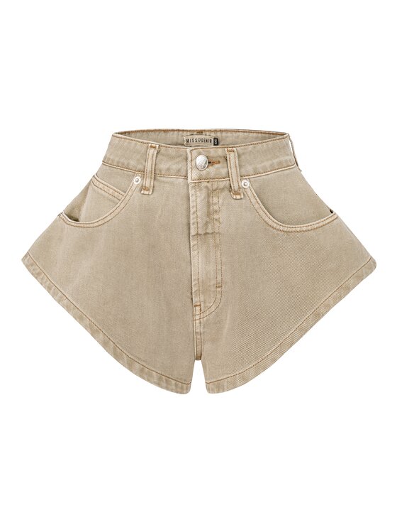 MissDenim MissDenim Szorty jeansowe Skorts Beżowy Regular Fit
