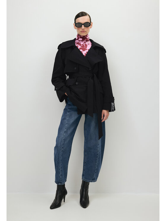 BIZUU BIZUU Trenčkot RACHY TRENCH COAT Černá
