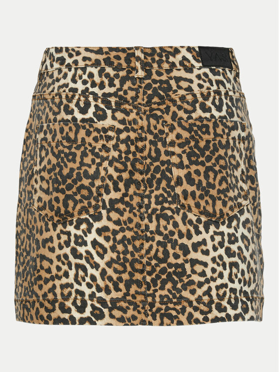 YAS YAS Džinsa svārki Leonora 26036831 Brūns Slim Fit