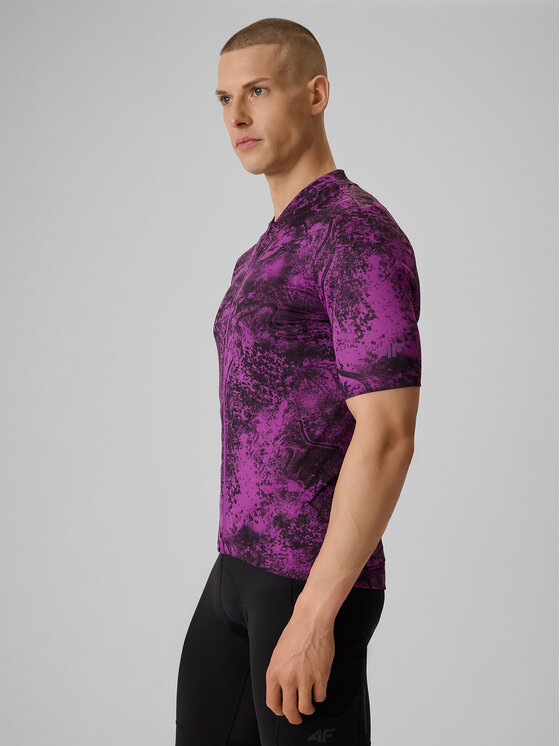 4F 4F T-Shirt 4FWSS26TFTSM1766 Fioletowy Active Fit
