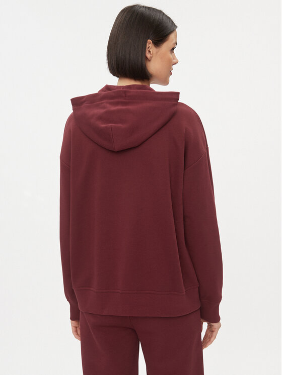 Gant Gant Pluus Rel Shield Zip Hoodie 4204665 Bordoopunane Relaxed Fit