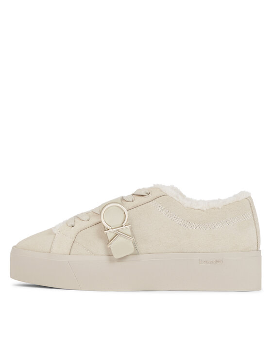 Calvin Klein Calvin Klein Αθλητικά Fltfrm Cupsole Lt W/Hw Sue Wl HW0HW01820 Μπεζ