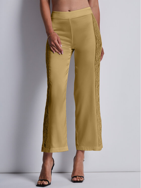 Aubade Aubade Kalhoty z materiálu 2S60 Žlutá