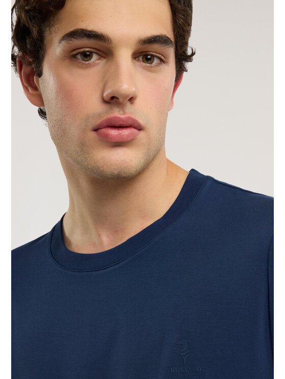 Trussardi Trussardi T-Shirt G0548000118N034 Niebieski jasny Regular Fit