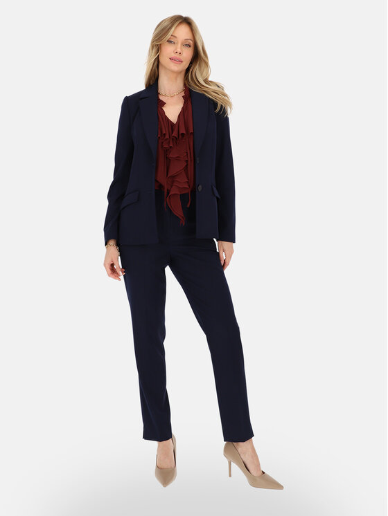 Potis & Verso Potis & Verso Marynarka Ida Granatowy Regular Fit