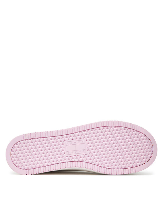 Tommy Jeans Tommy Jeans Sportcipők Tjw Flatform Patent Sneaker EN0EN02864 Ekru