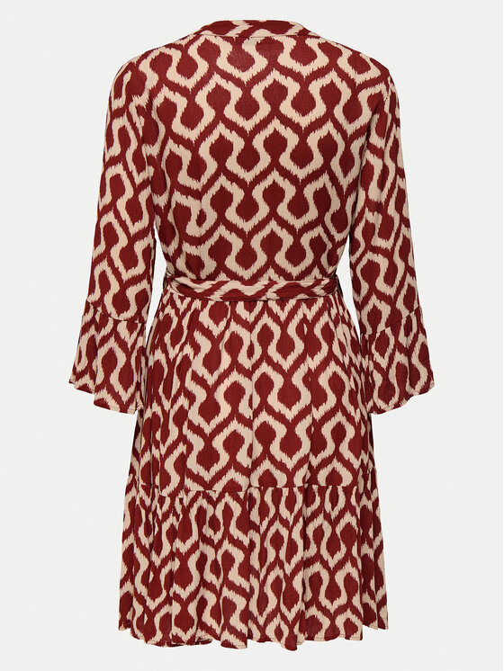 ONLY ONLY Vsakodnevna obleka Clemmentine 15320417 Bordo rdeča Regular Fit